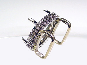 K18/WG帯留め金具加工